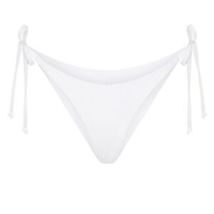 SKIMS SWIM NWT Recycled Swim Dippy Tie in color Snow